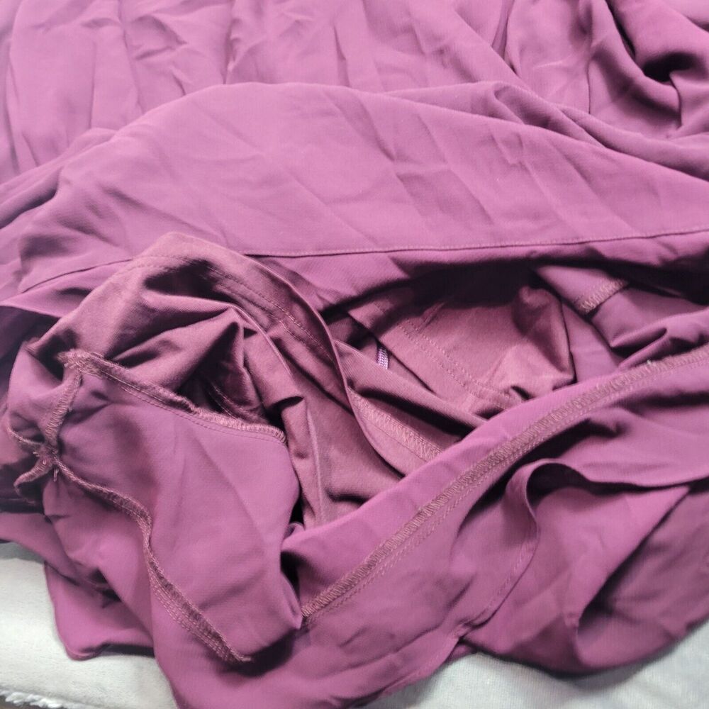 City Chic Plum Short Sleeve Wrap Romper With Tie Waist XL 22 Polyester Womens Fa - Picture 9 of 11